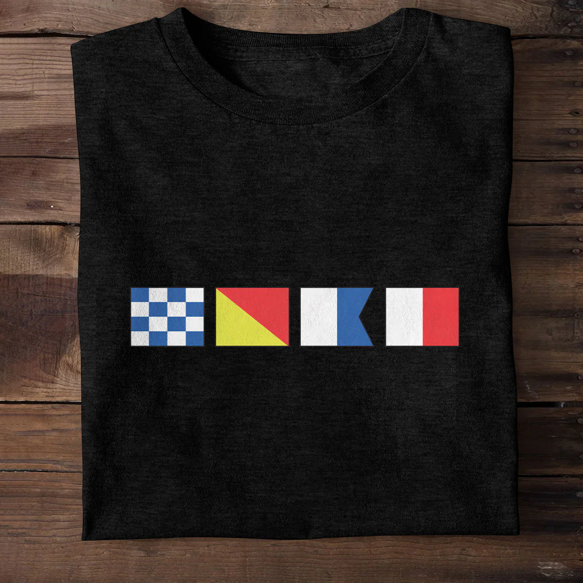 Name In Nautical Flags - Personalized 2D Unisex T-shirt - Image 2