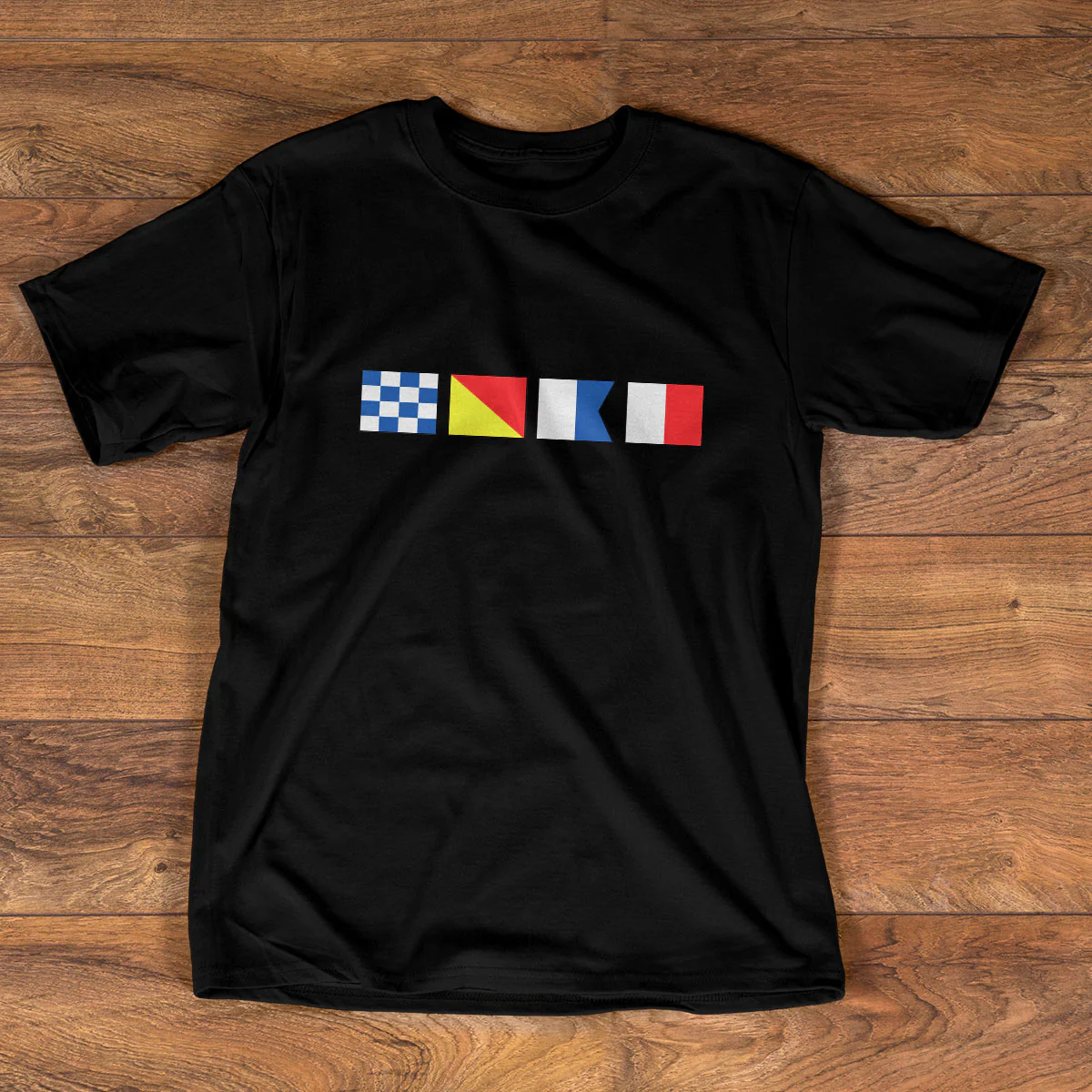 Name In Nautical Flags - Personalized 2D Unisex T-shirt - Image 3