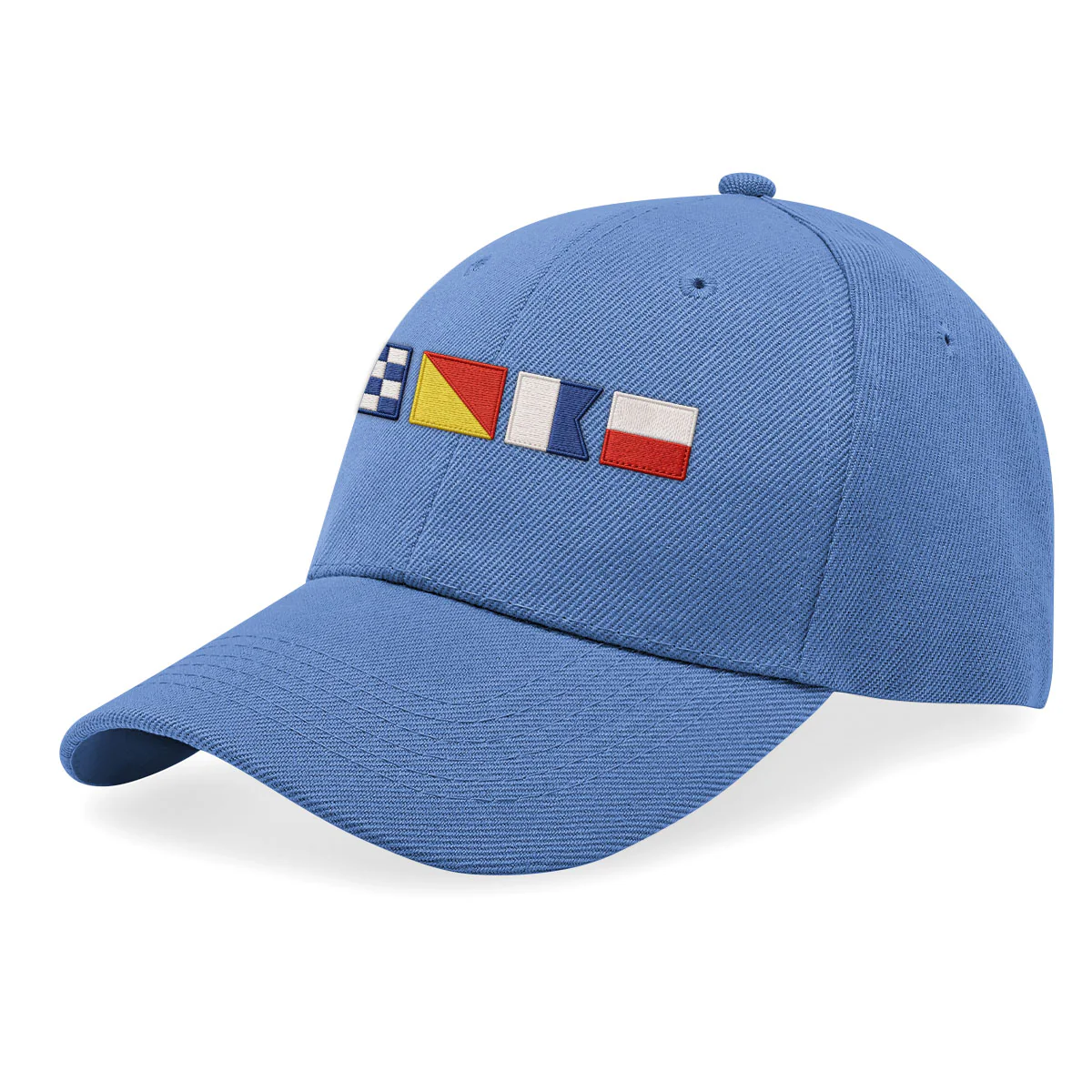 Name In Nautical Flags - Personalized Embroidered Baseball Cap - Image 2