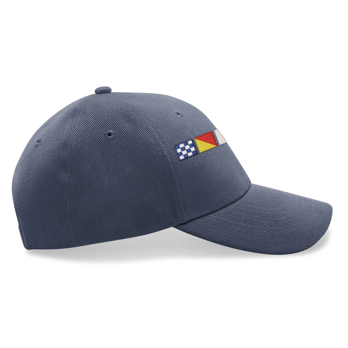 Name In Nautical Flags - Personalized Embroidered Baseball Cap - Image 3