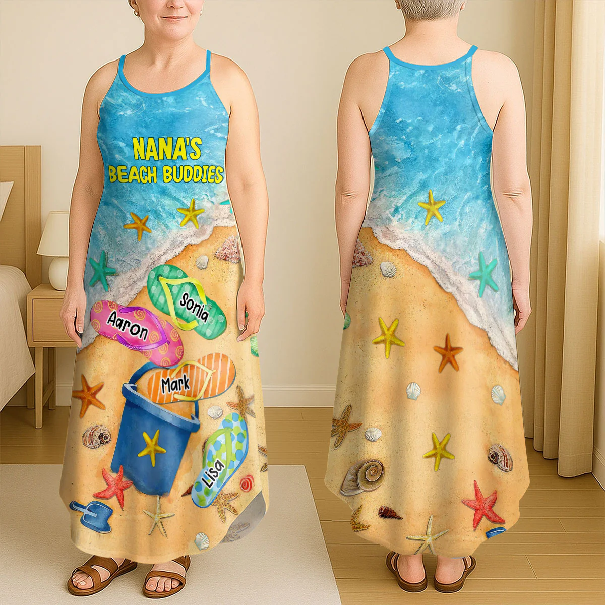 Nana's Beach Buddies - Personalized Maxi Dress