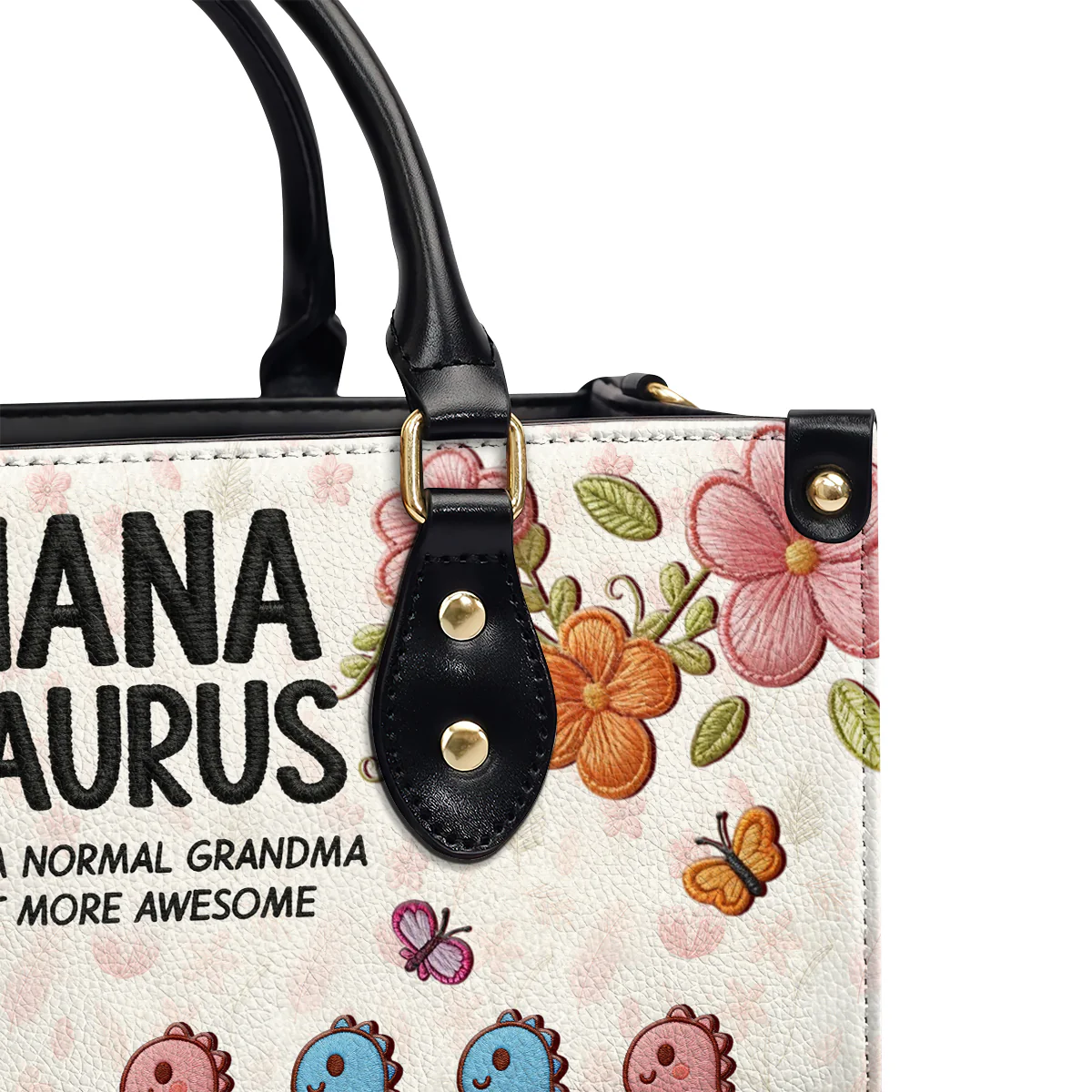 Nanasaurus - Personalized Leather Handbag - Image 4