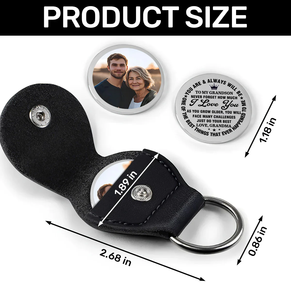Never Forget How Much I Love You - Personalized Pocket Hug - Image 5