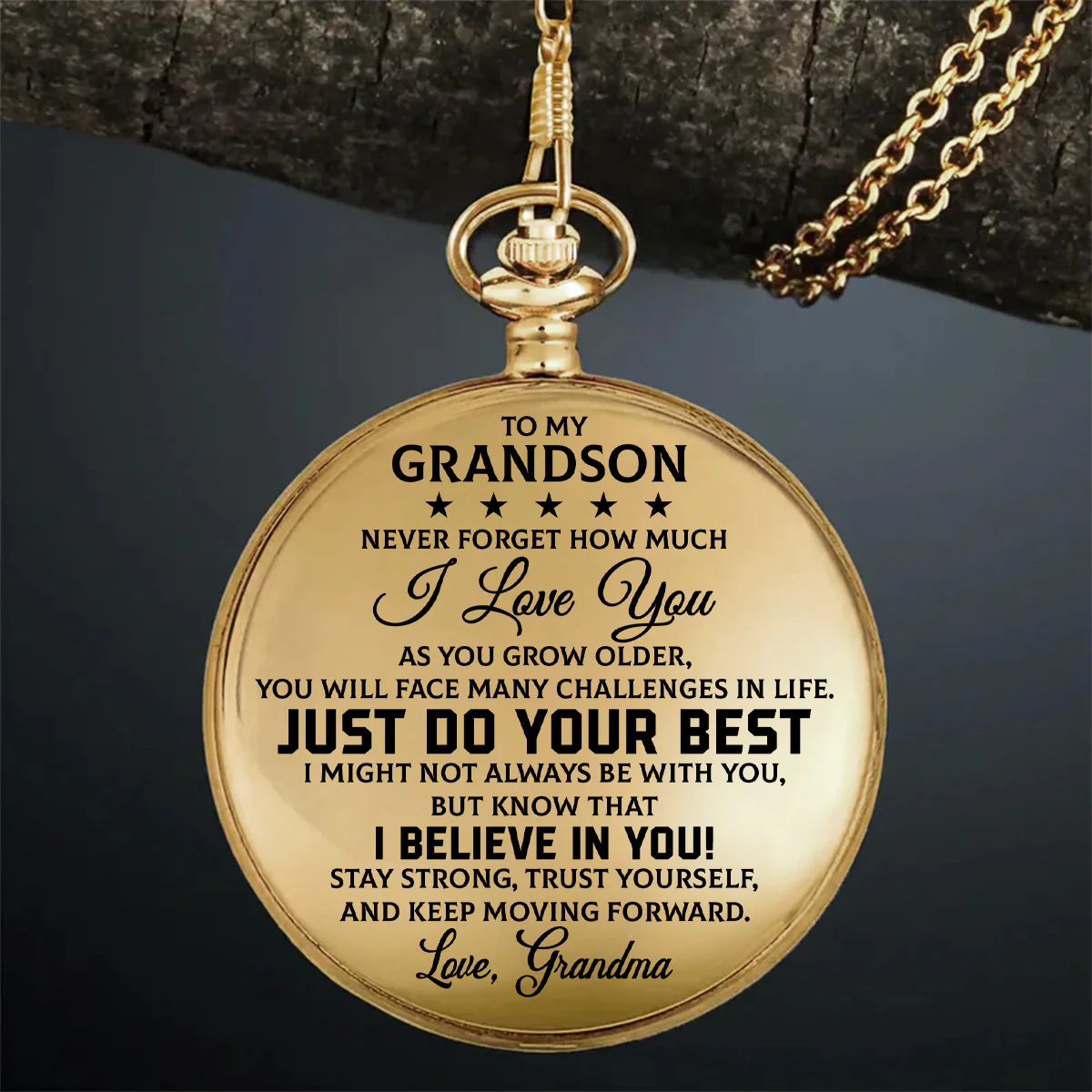 Never Forget How Much I Love You - Personalized Pocket Watch - Image 6