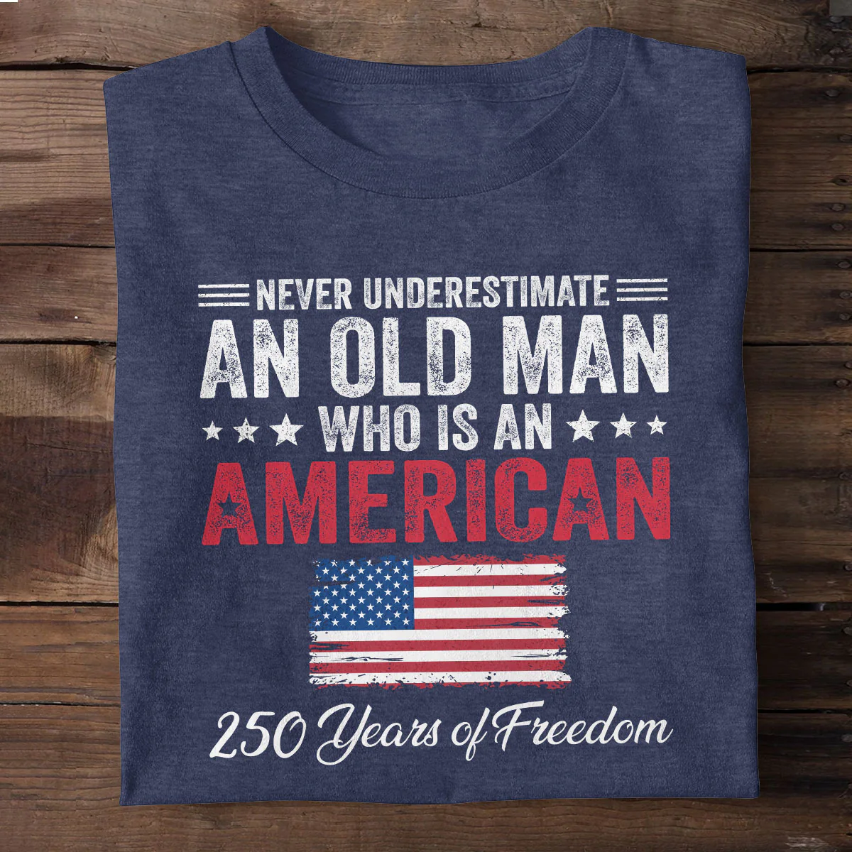 Never Underestimate An American - Personalized 2D Unisex T-shirt - Image 2
