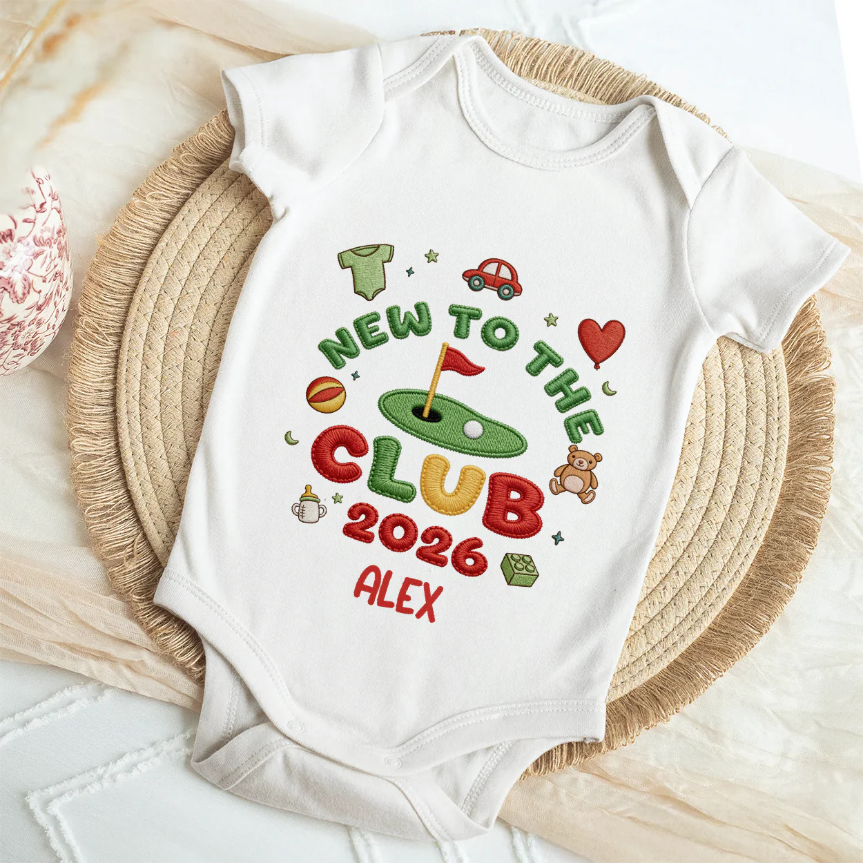 New To The Club - Personalized Baby Onesie - Image 3
