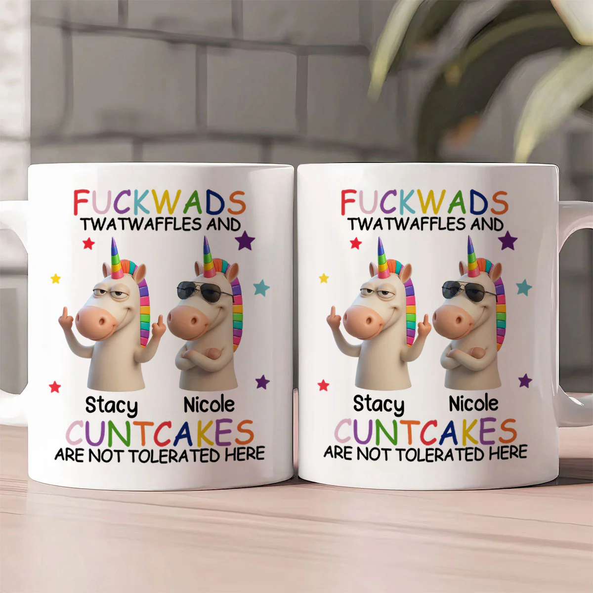 Not Tolerated Here - Personalized Ceramic Coffee Mug - Image 2