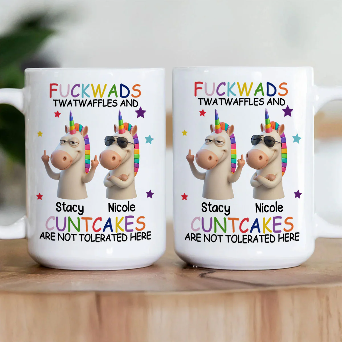 Not Tolerated Here - Personalized Ceramic Coffee Mug - Image 3