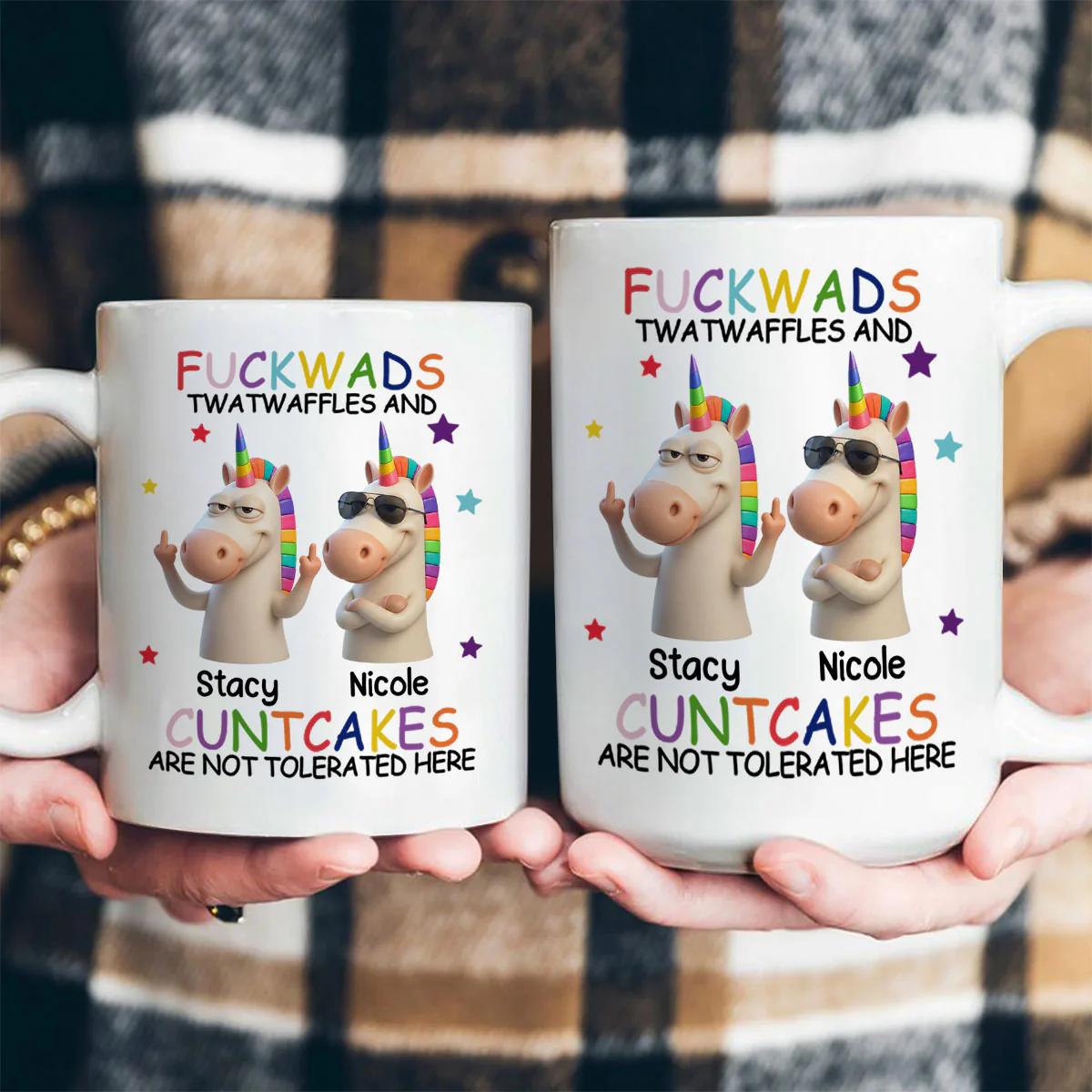 Not Tolerated Here - Personalized Ceramic Coffee Mug - Image 4