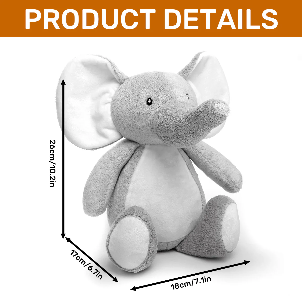 Nothing Can Change The Fact That You Made Me A Mom - Personalized Stuffed Elephant - Image 5
