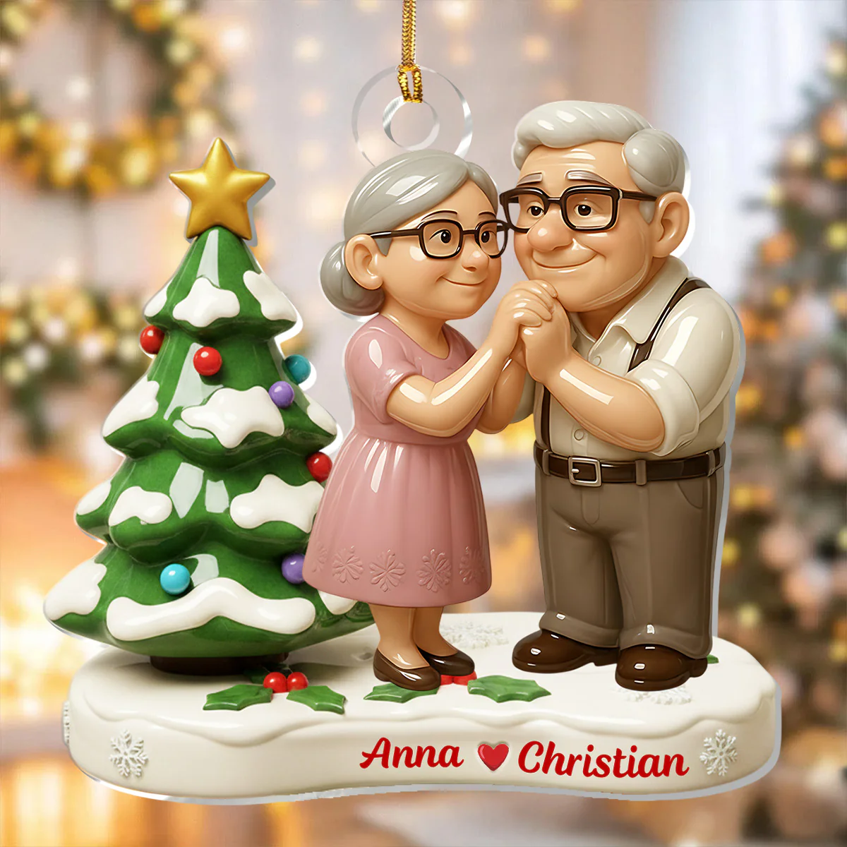Nothing's Gonna Change My Love For You - Personalized 1-Layer Acrylic Ornament - Image 3