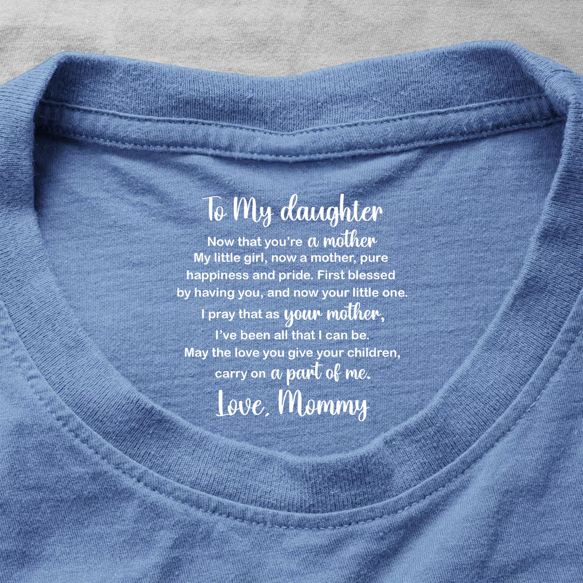 Now That You're A Mother - Personalized Shirt With Design Inner Neck - Image 8