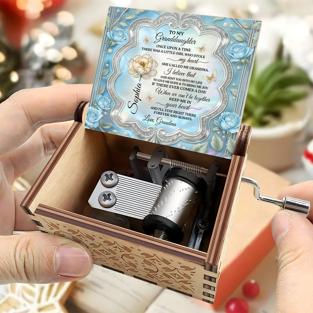Once Upon A Time Granddaughter - Personalized Music Box - Image 4