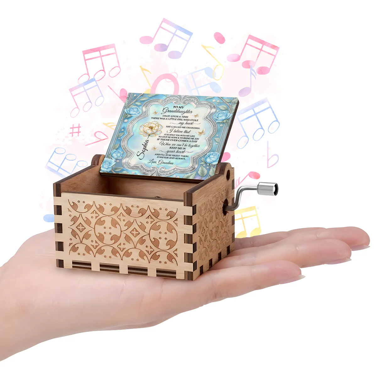 Once Upon A Time Granddaughter - Personalized Music Box - Image 6