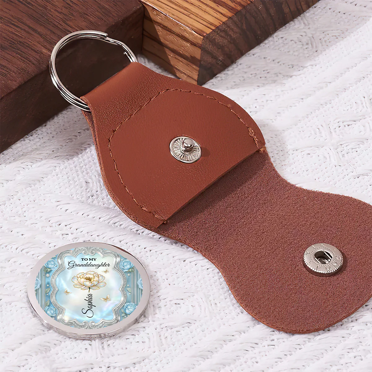 Once Upon A Time Granddaughter - Personalized Pocket Hug - Image 2