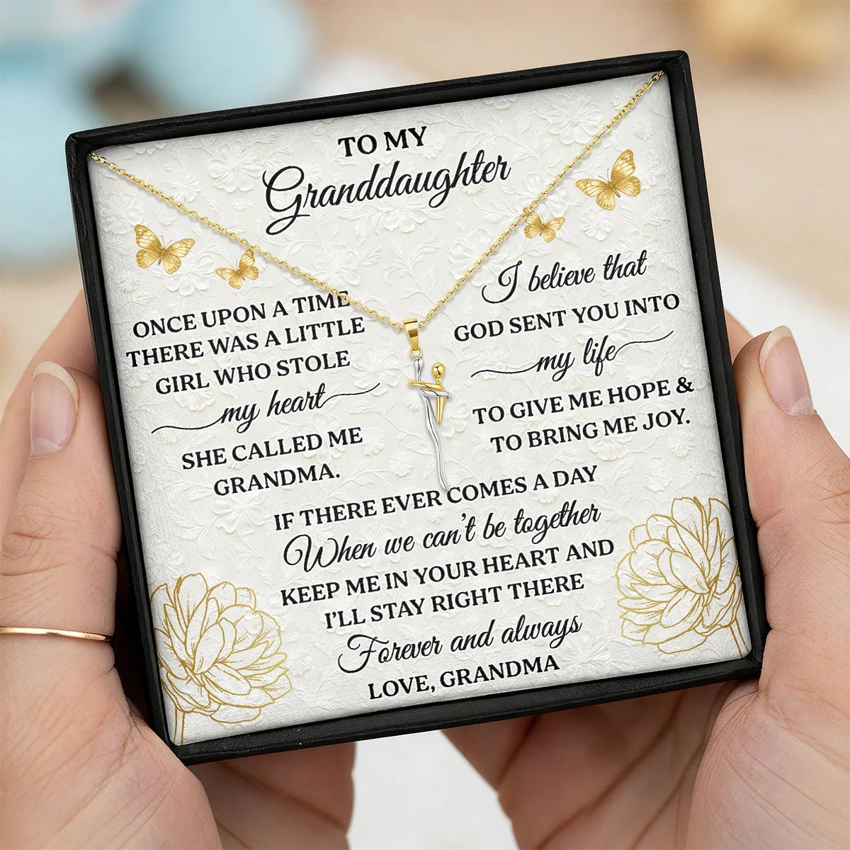 Once Upon A Time - Personalized Hug Charm Necklace
