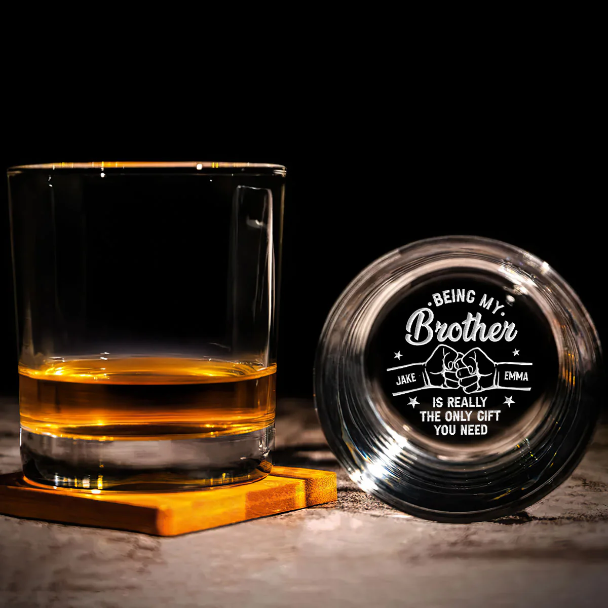 Only Gift You Need - Personalized Engraved Whiskey Glass - Image 5