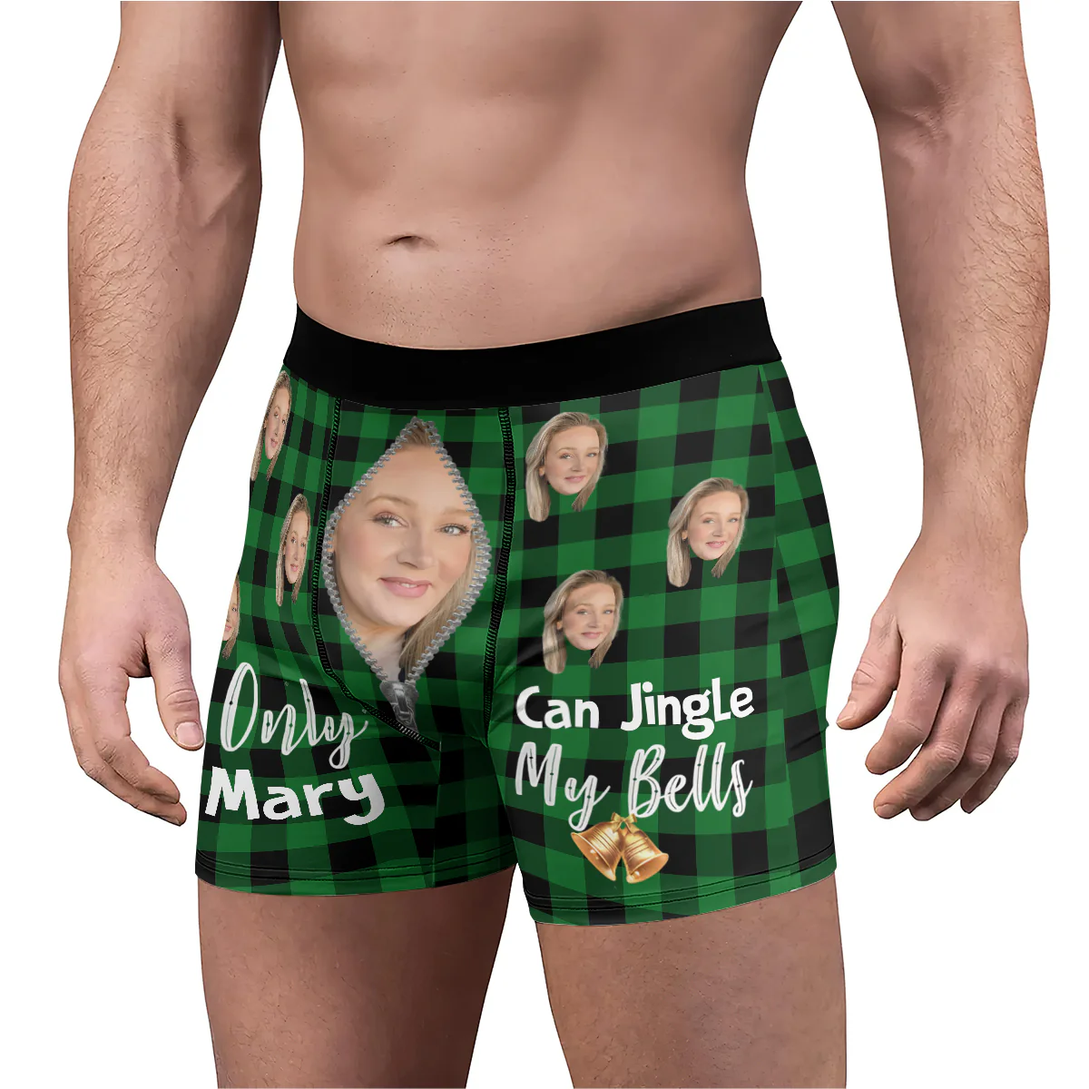 Only Wife Can Jingle My Bells  - Personalized Men's Boxer Briefs - Image 3
