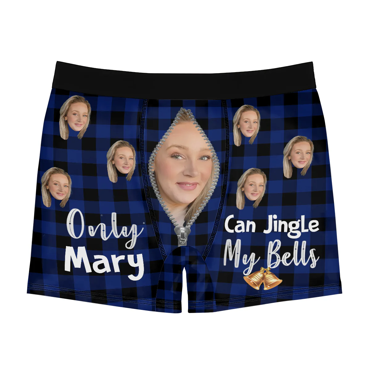 Only Wife Can Jingle My Bells  - Personalized Men's Boxer Briefs - Image 4