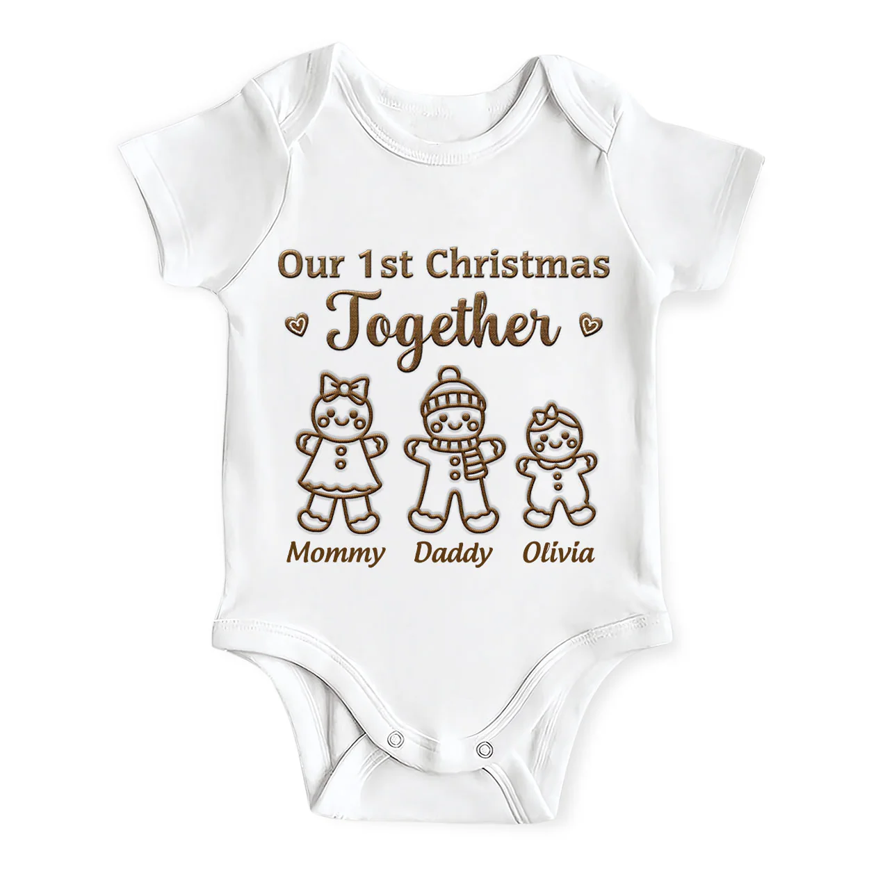 Our 1st Christmas Together - Personalized Baby Onesie
