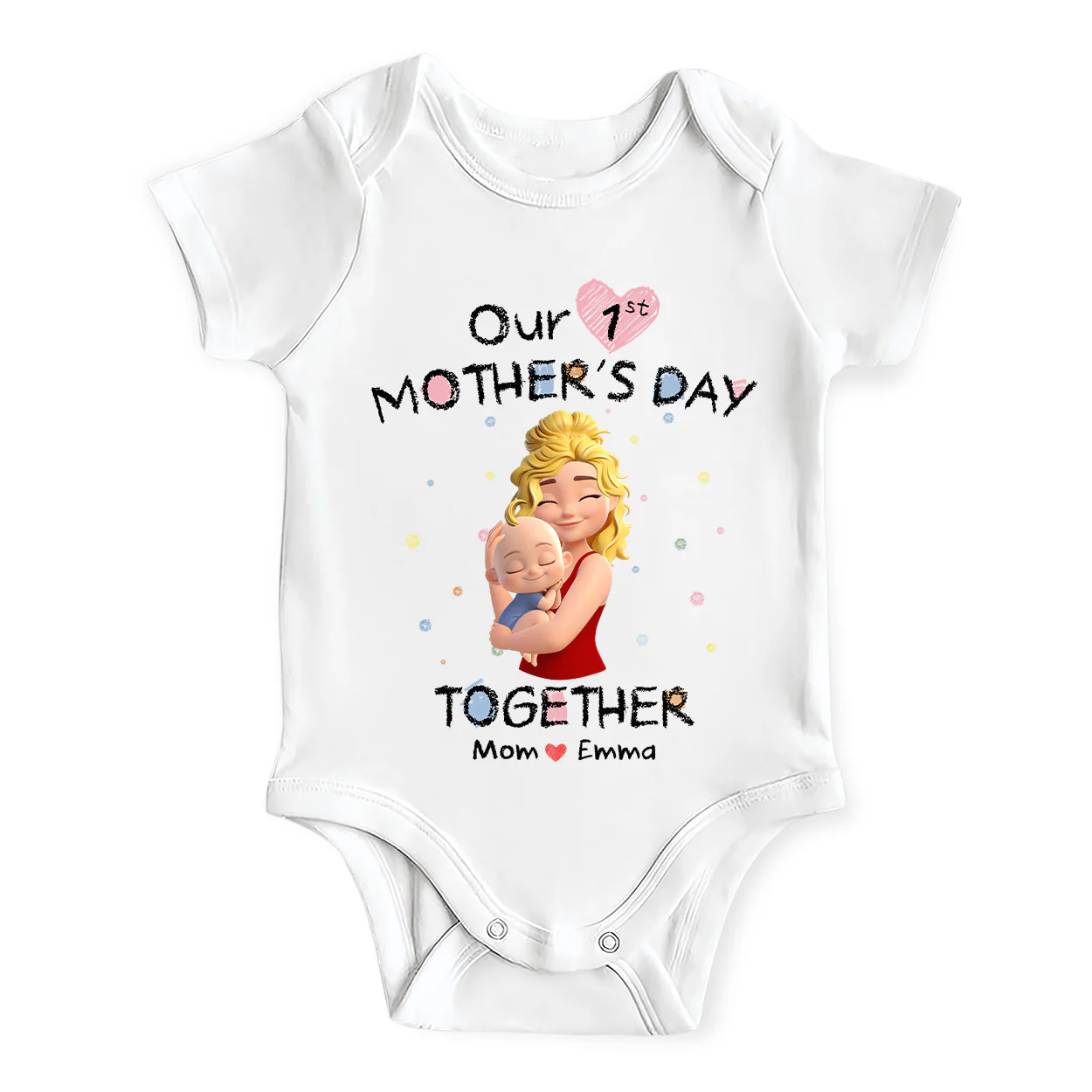 Our 1st Mother’s Day Together - Personalized Baby Onesie