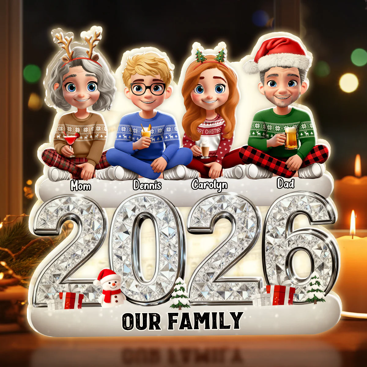 Our Family 2026 Version - Personalized Light Box - Image 2
