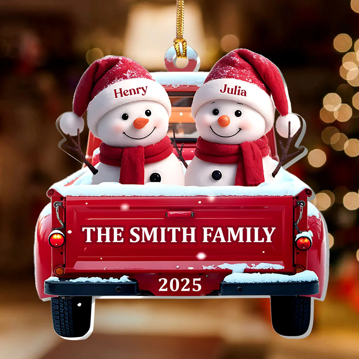 Our Family - Personalized 1-Layer Acrylic Ornament - Image 2