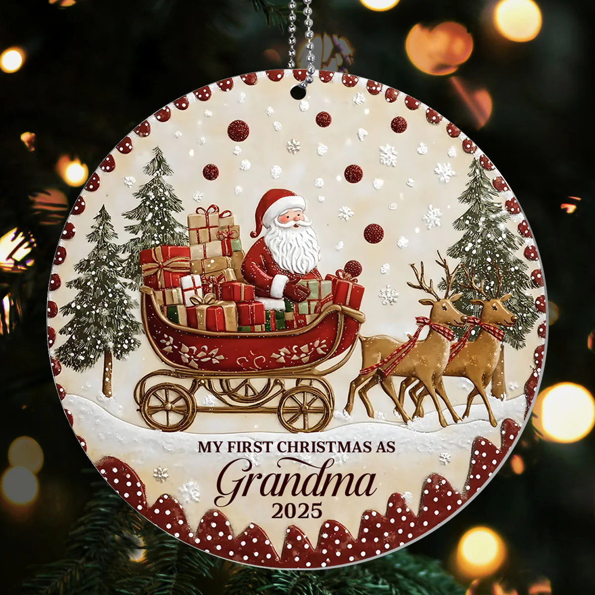 Our First Christmas Together - Personalized 1-Layer Acrylic Ornament