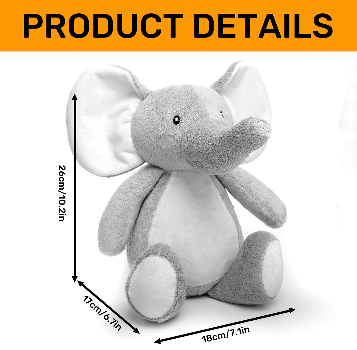 Our First Father's Day Together - Personalized Stuffed Elephant - Image 6