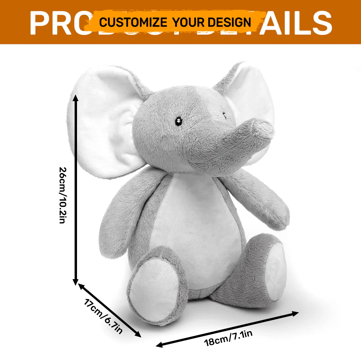 Our First Mother’s Day - Personalized Stuffed Elephant - Image 5