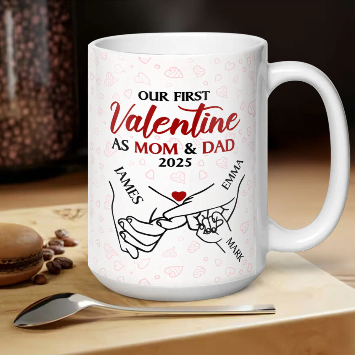 Our First Valentine - Personalized Mug - Image 5