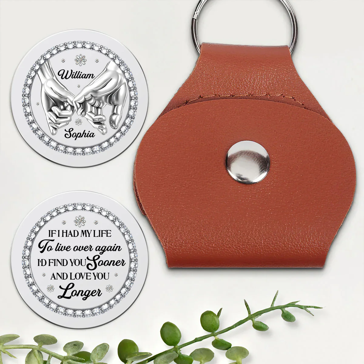 Our Love Grows Quietly Strong - Personalized Pocket Hug