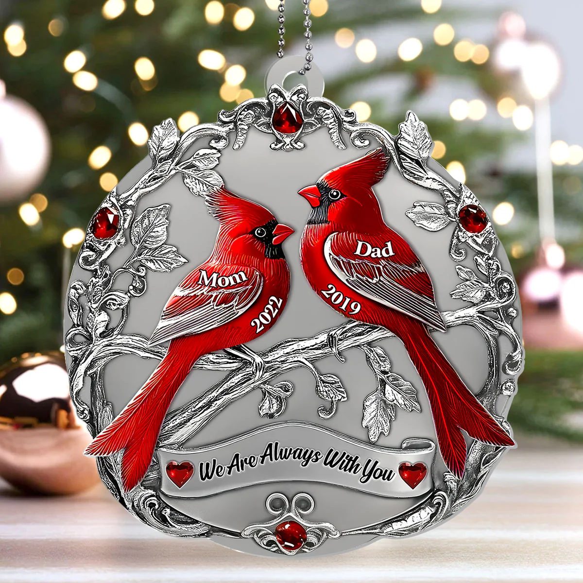 Our Radiant Journey - Personalized 1-Layer Acrylic Ornament - Image 4