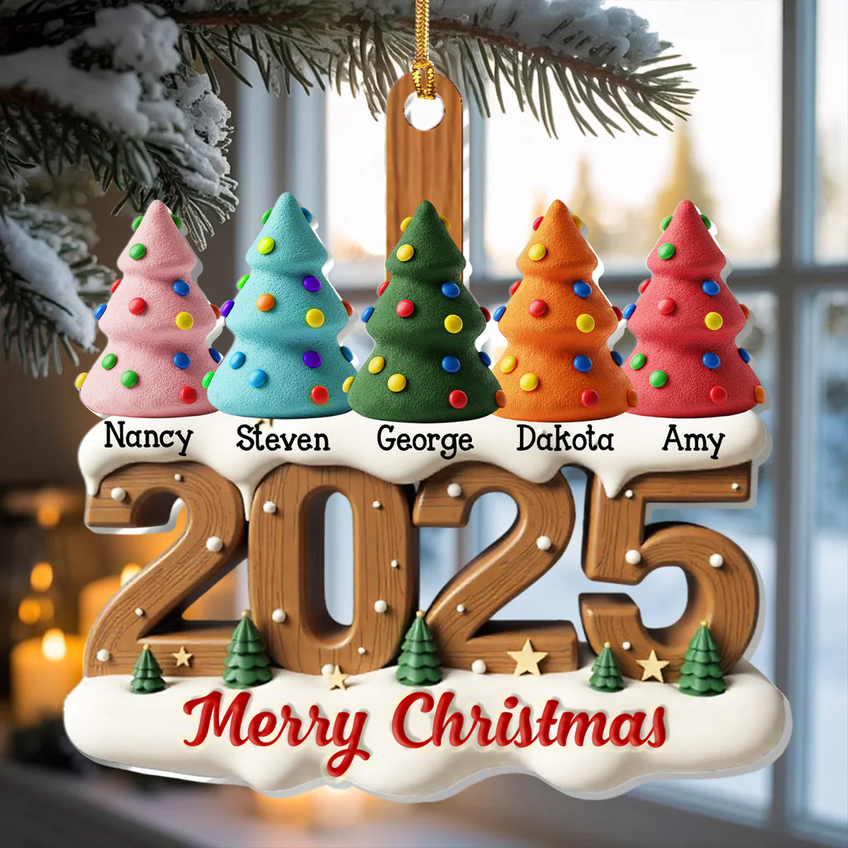 Our Strong Bonds - Personalized 1-Layer Acrylic Ornament - Image 2