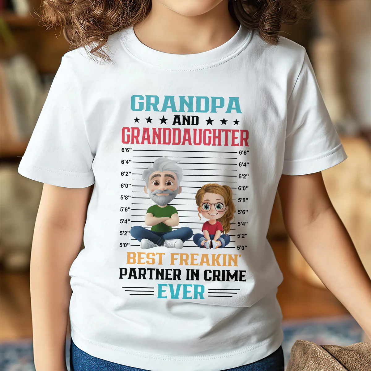 Partners In Crime Forever - Personalized Kid T-Shirt - Image 3