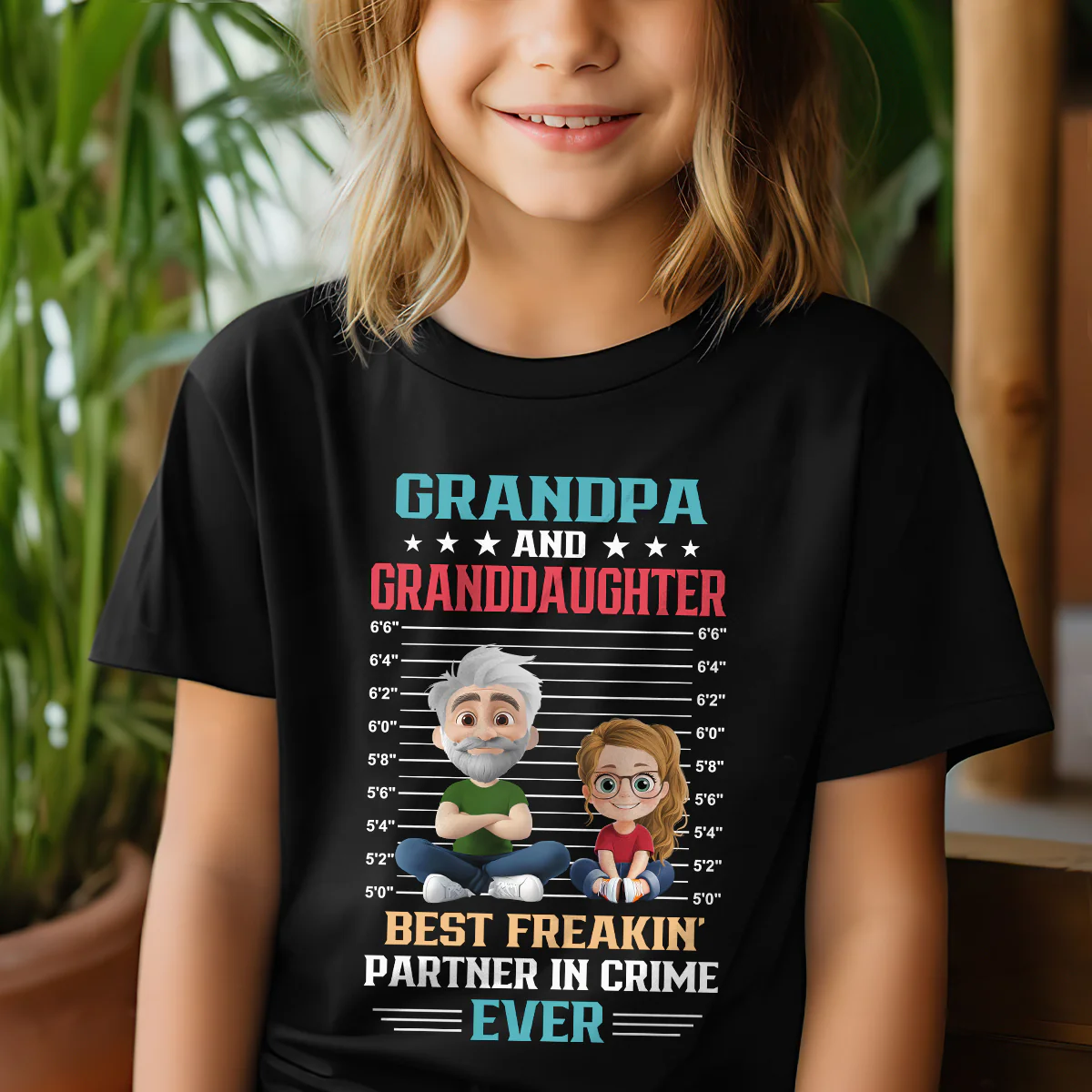 Partners In Crime Forever - Personalized Kid T-Shirt - Image 4