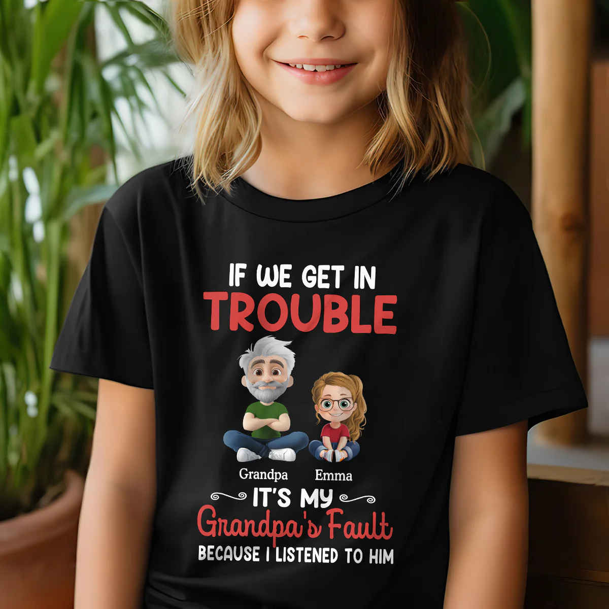 Partners In Crime - Personalized Kid T-Shirt - Image 4