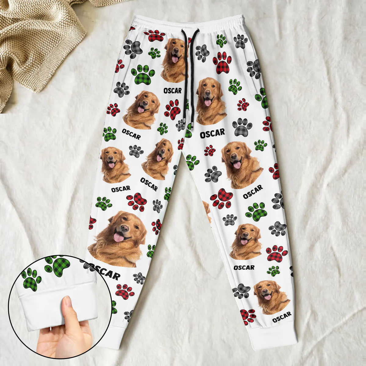 Pawprints Of Love - Personalized Sweatpants