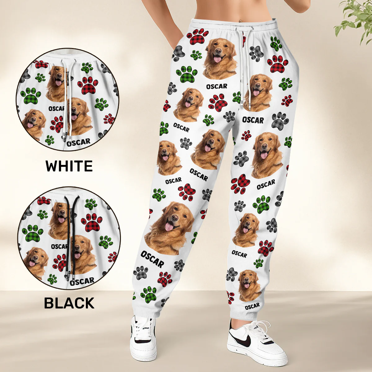Pawprints Of Love - Personalized Sweatpants - Image 3