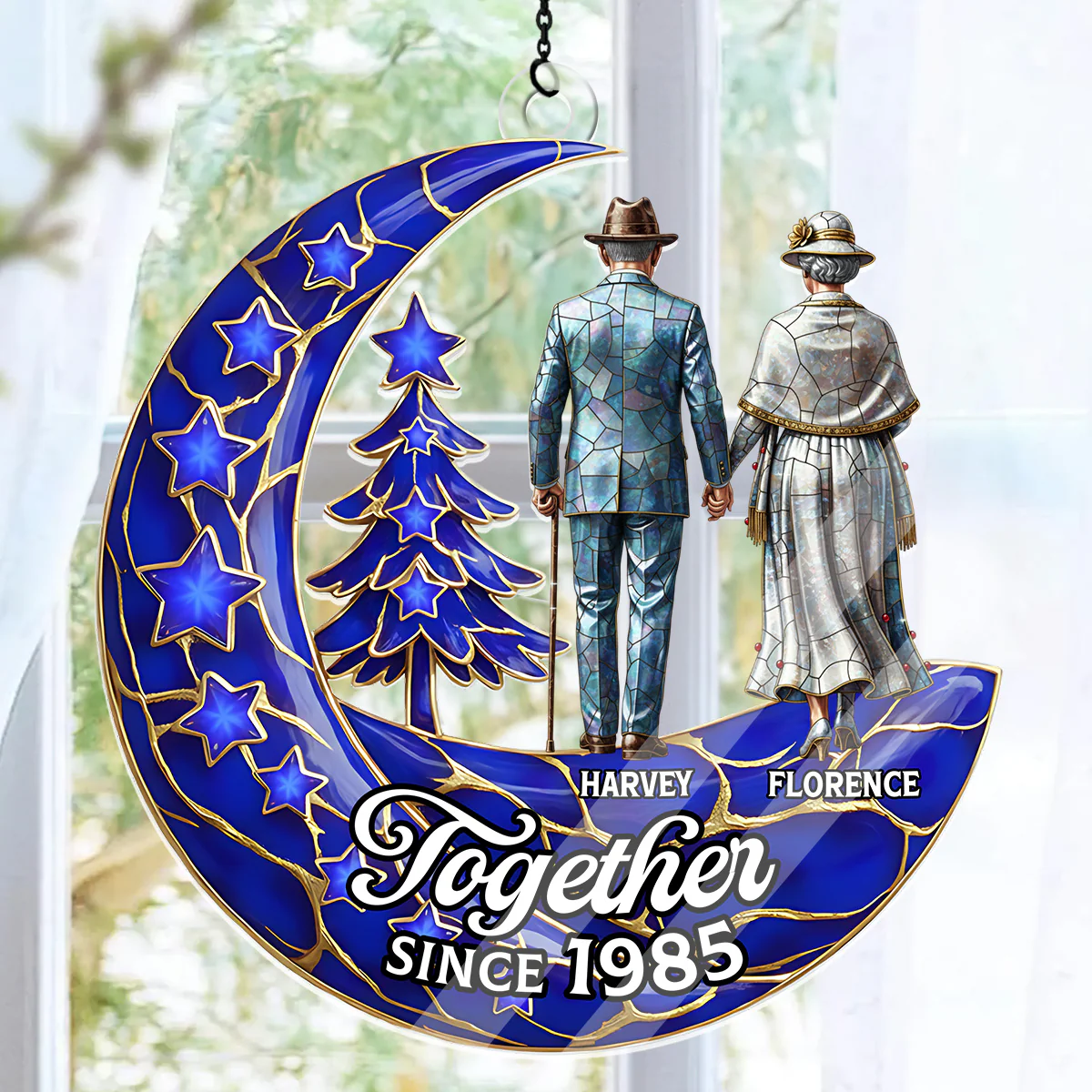 Pearl Of Love 2 - Personalized Acrylic Suncatcher - Image 4