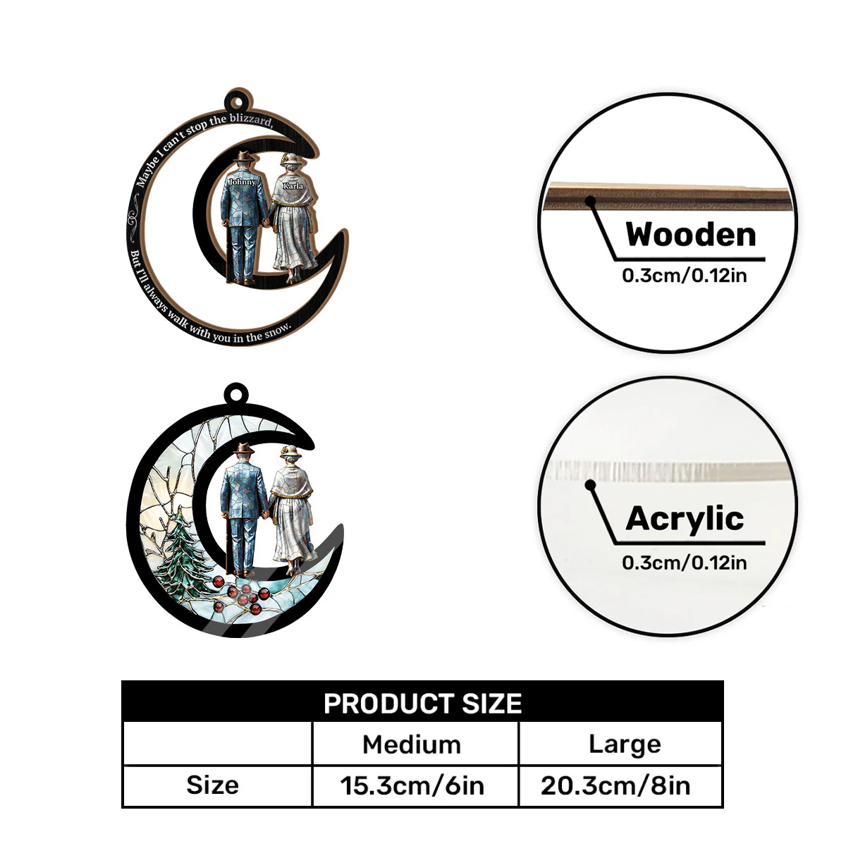 Pearl Of Love - Personalized Window Hanging Suncatcher - Image 7