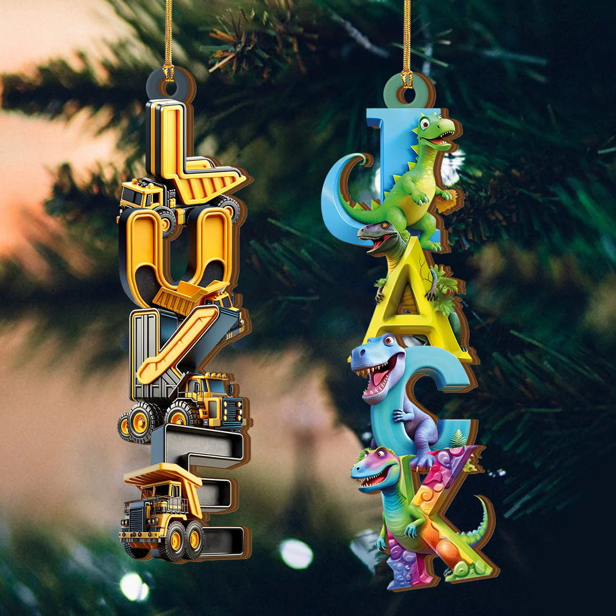 Perfect Christmas Gift For Kids - Personalized Wood Ornament Cutout & Print 1 Side - Image 4