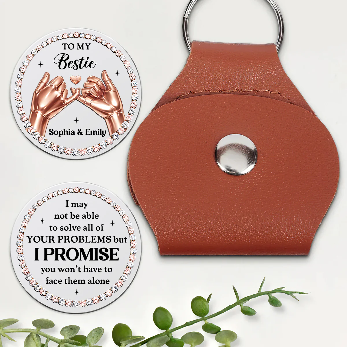 Pinky Promise Always Together - Personalized Pocket Hug