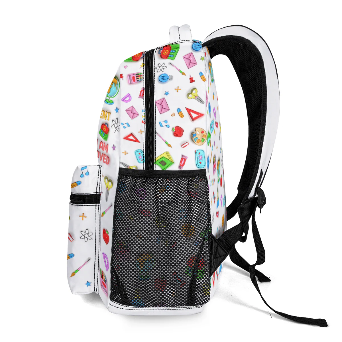 Playful 3D Kid Affirmations - Personalized Backpack - Image 3