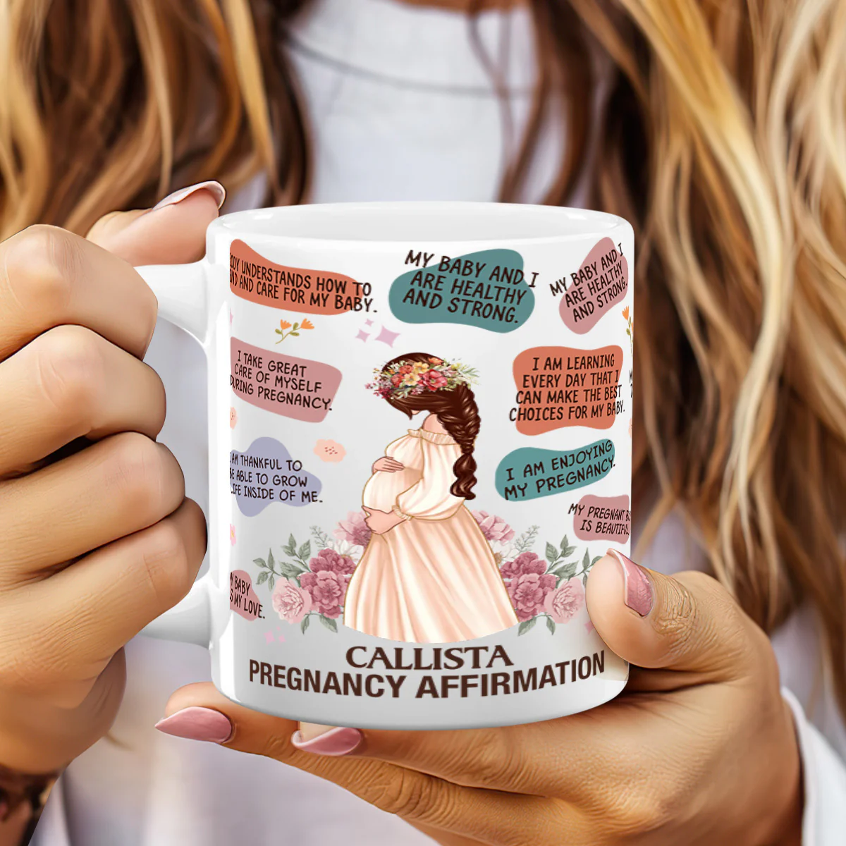 Pregnancy Affirmation - Personalized Mug - Image 2