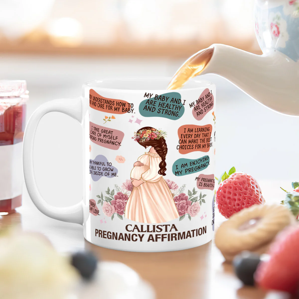 Pregnancy Affirmation - Personalized Mug - Image 4