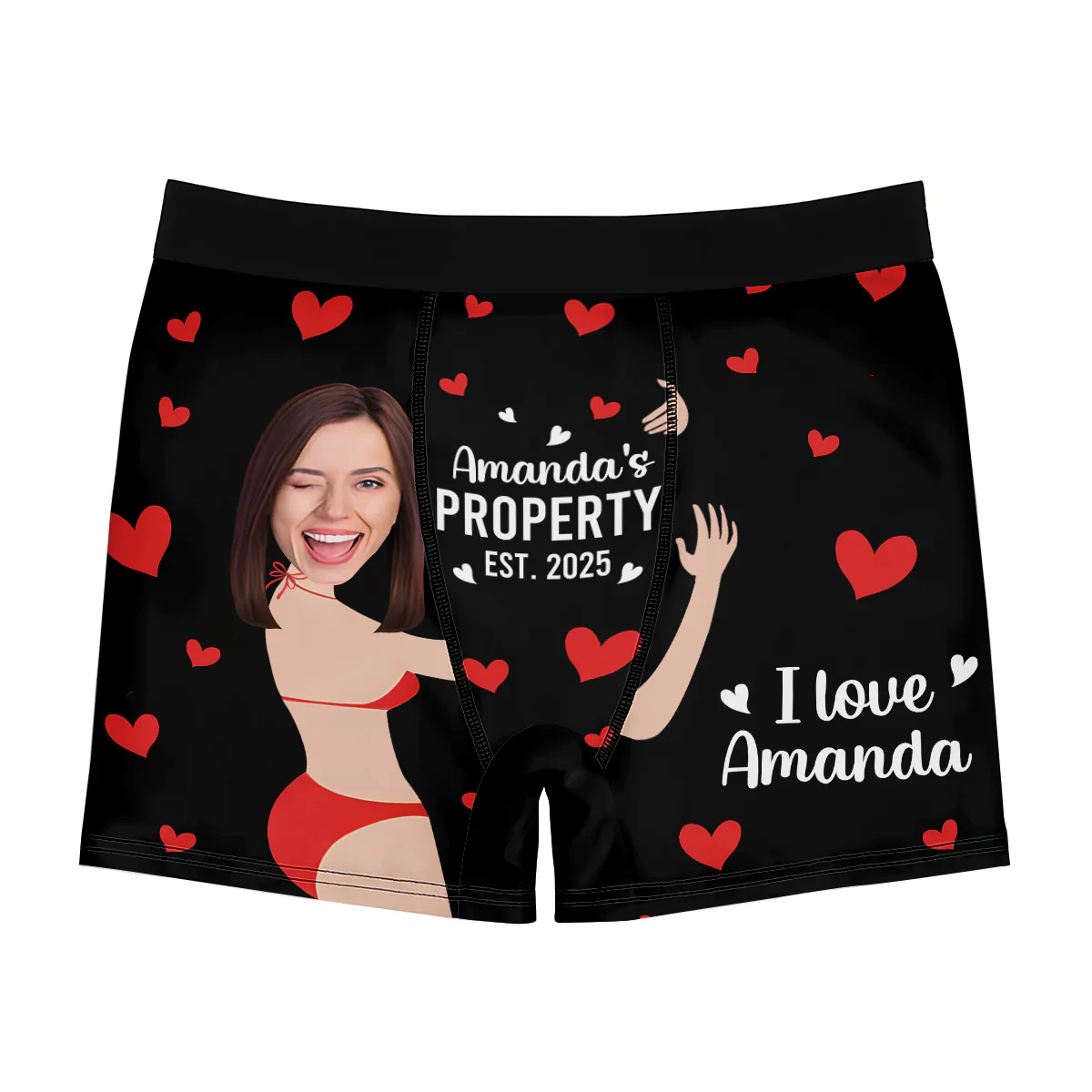 Private Property Funny Gift For Husband - Personalized Men's Boxer Briefs - Image 4