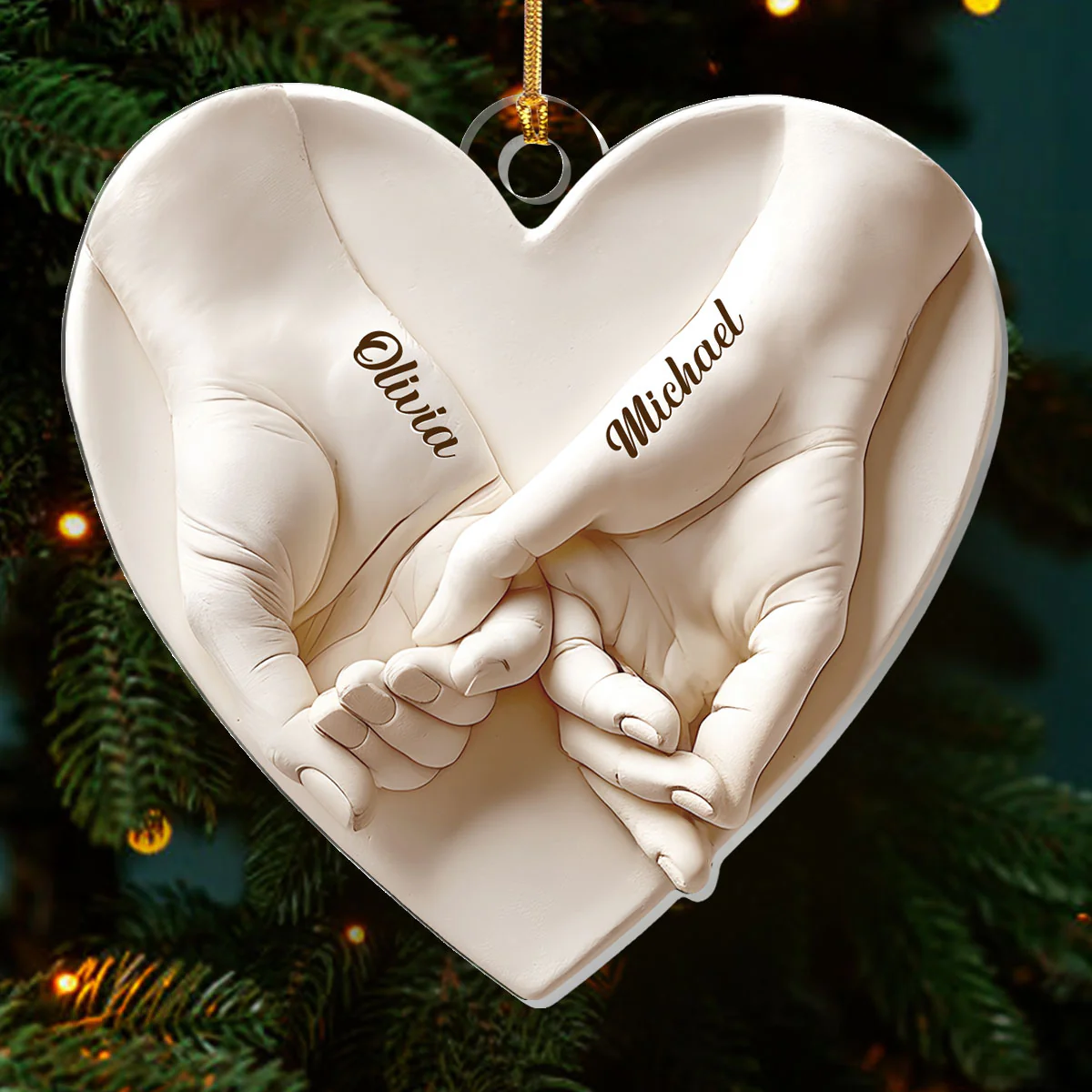 Promise Of Love - Personalized 1-Layer Acrylic Ornament - Image 3