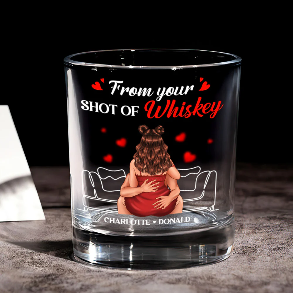 Promise To Always Be By Your Side - Personalized Round Whiskey Glass - Image 6