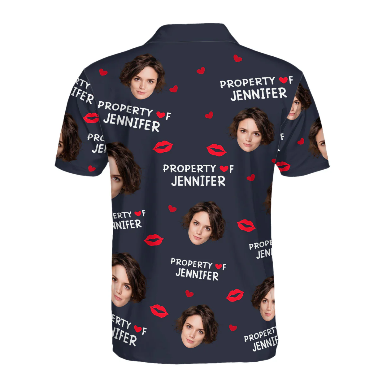 Property Of Funny Gift For Husband - Personalized Polo Shirt - Image 5